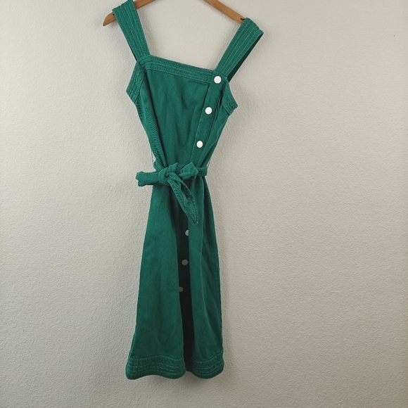 Anthropologie Maeve Elizabeth Button-Front Knee Length Dress Size 0 Women's - Picture 11 of 16